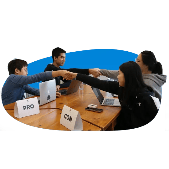 Students making friends at LearningLeaders