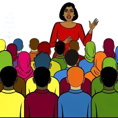 Speaking to a large audience